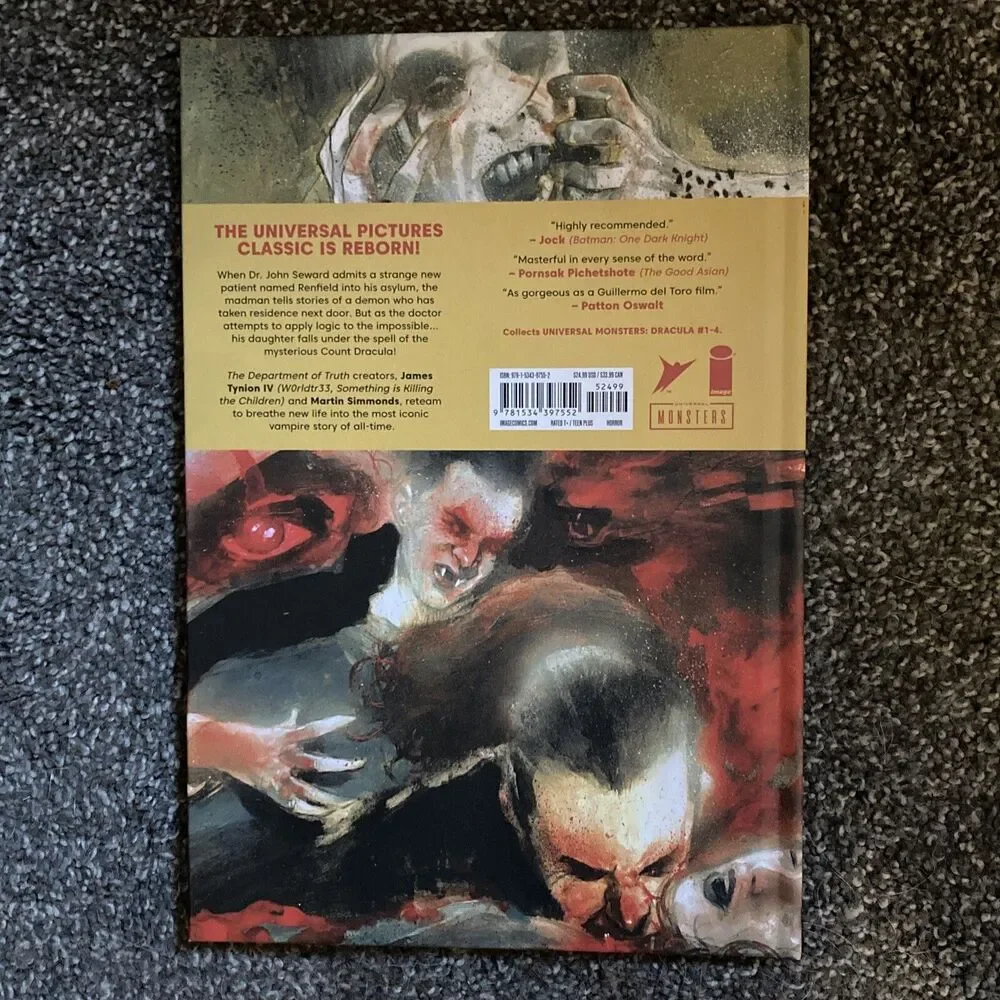 Universal Monsters Dracula HC Hardcover Image Comics Comic Book Signed